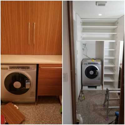 造作収納製作・給排水移設・内装工事